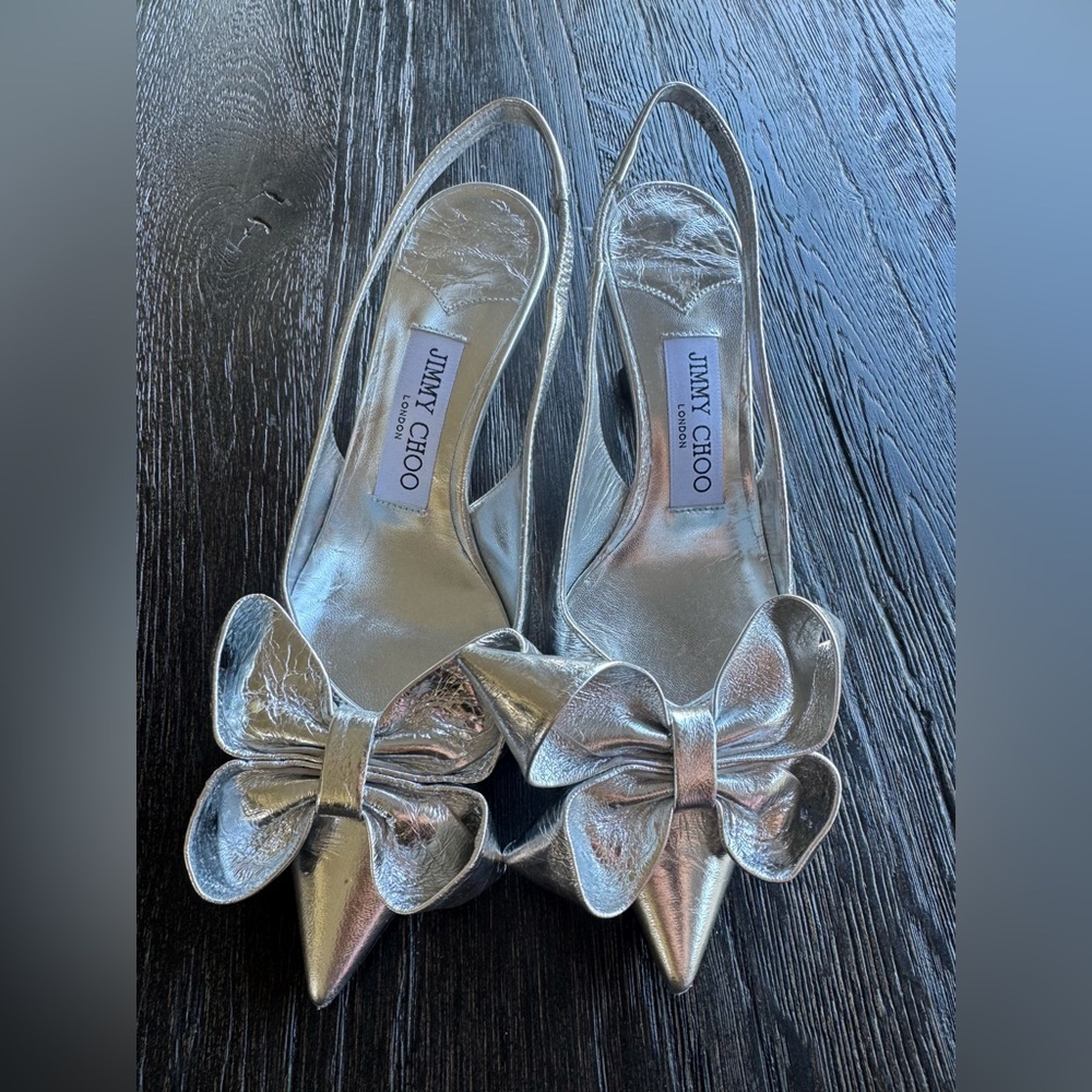 Jimmy Choo Women's Staz 70 Bow Slingback Pumps